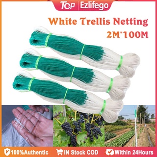 Garden Plant Climbing Net cucumber  vegetables trellis net White Nylon Support Mesh 2MX100M