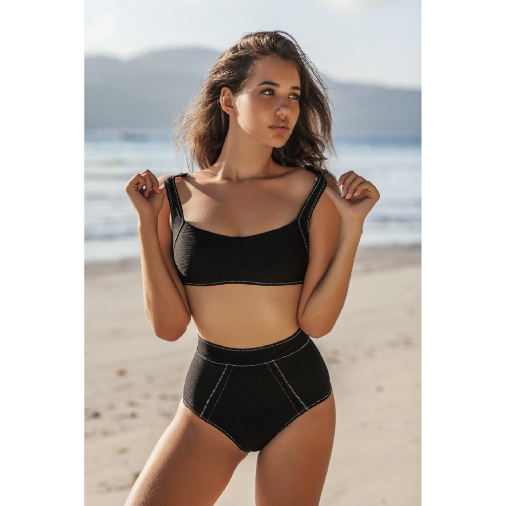 bikini set with high waisted bottoms