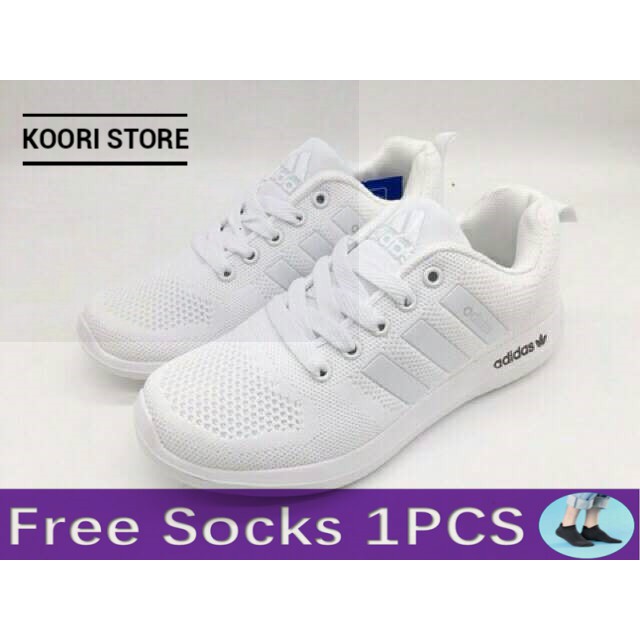 cheap all white adidas