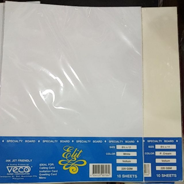 Vellum specialty board paper | Shopee Philippines