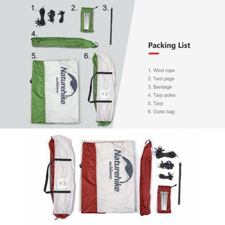 flysheet naturehike hexagonal
