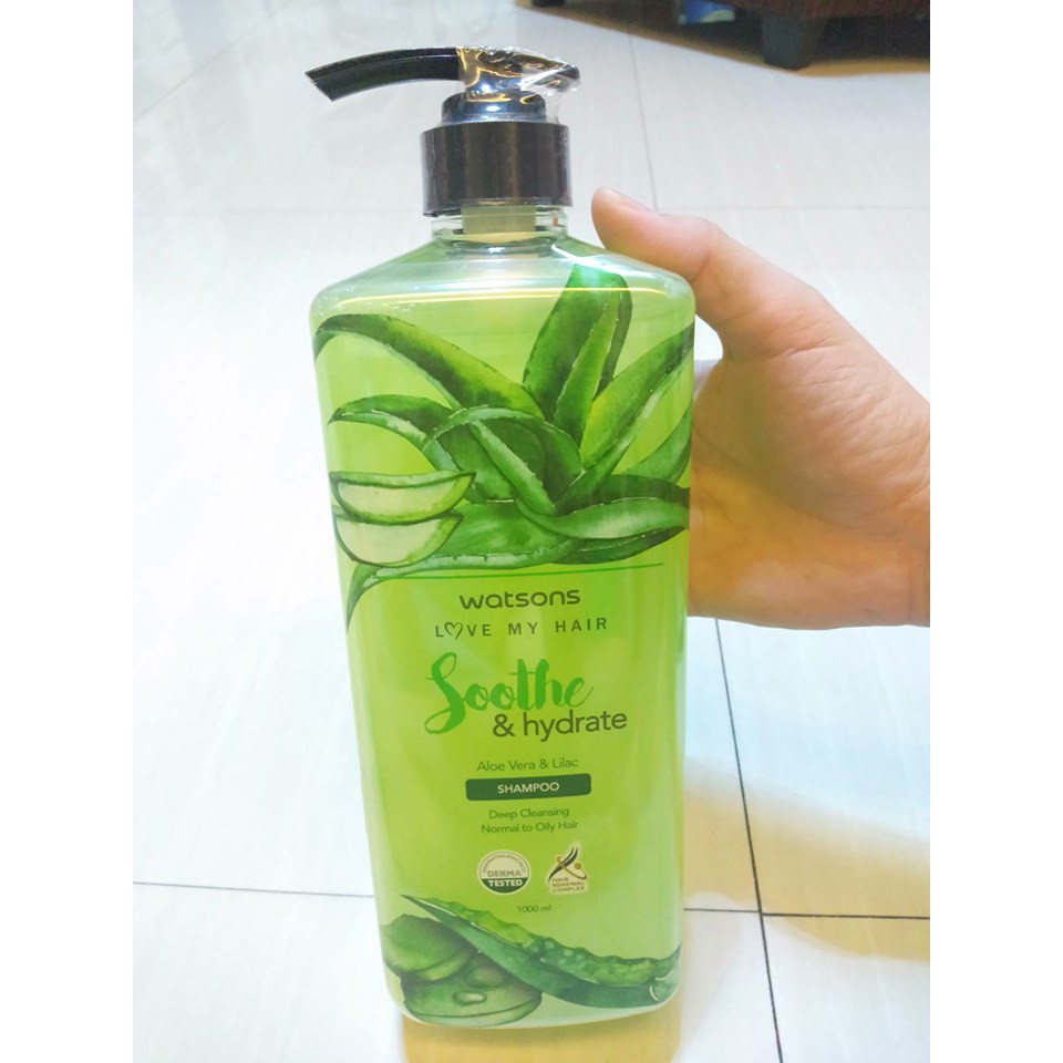Watsons shampoo (Aloe Vera Soothe & hydrate)(Rose & Evening Primrose