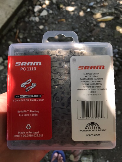Sram Pc 1110 11 Speed Solid Pin Bicycle Chain With Power Lock Chain Connector 114 Links Shopee Philippines