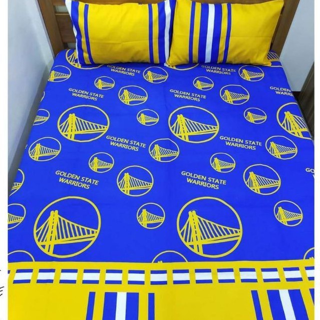 Golden State Warriors Gsw Canadian Cotton Bedsheets Shopee Philippines