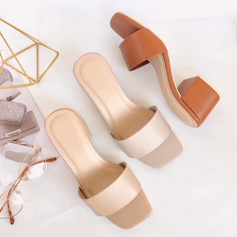 Classic 2Inch Block Heels Shopee Philippines