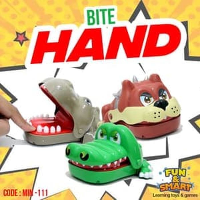 Children S Toys Bite Hand 3 Happy Dog Hippo Crocodile Variant Min 111 Shopee Philippines