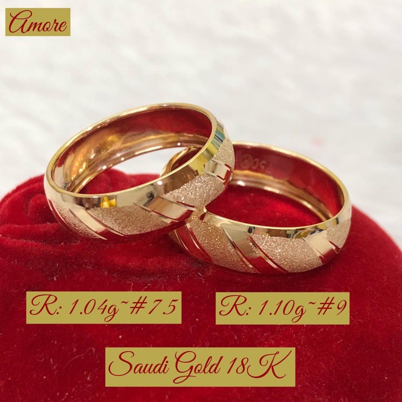 18K Saudi Gold Wedding Ring | Shopee Philippines