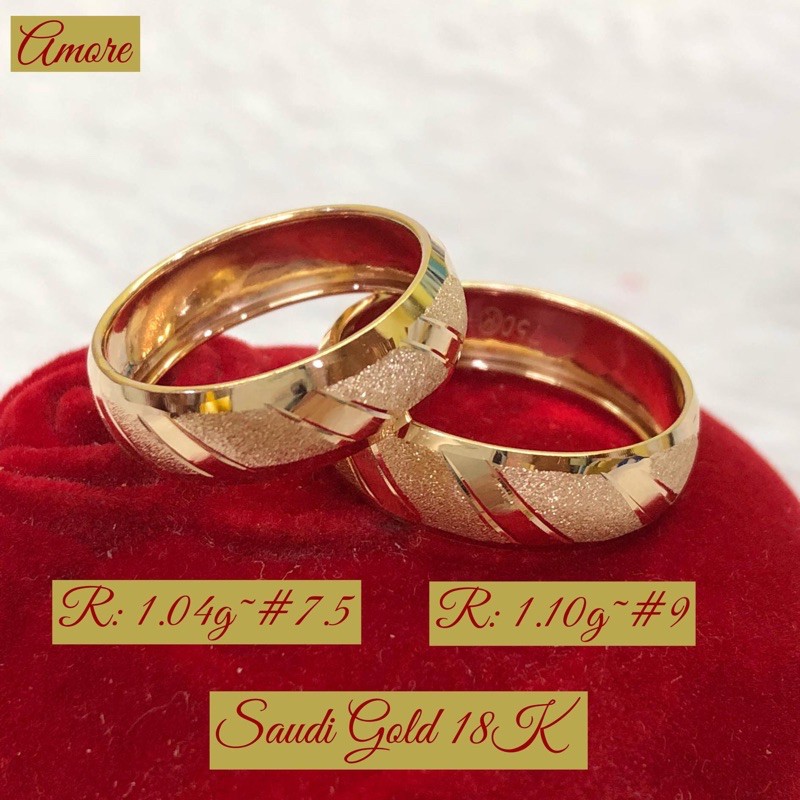 18K Saudi Gold Wedding Ring Shopee Philippines