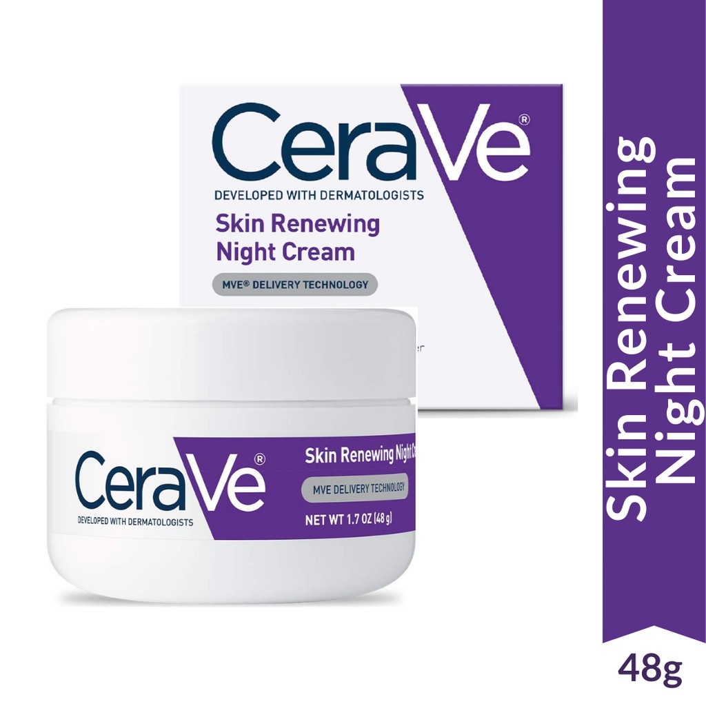CeraVe Skin Renewing Night Cream 48g | 1.7oz | Shopee Philippines