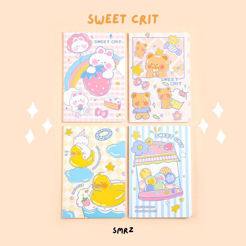 Sweet Crit A5 Stitch Binding Notebook Striped Notebook Pictures Of