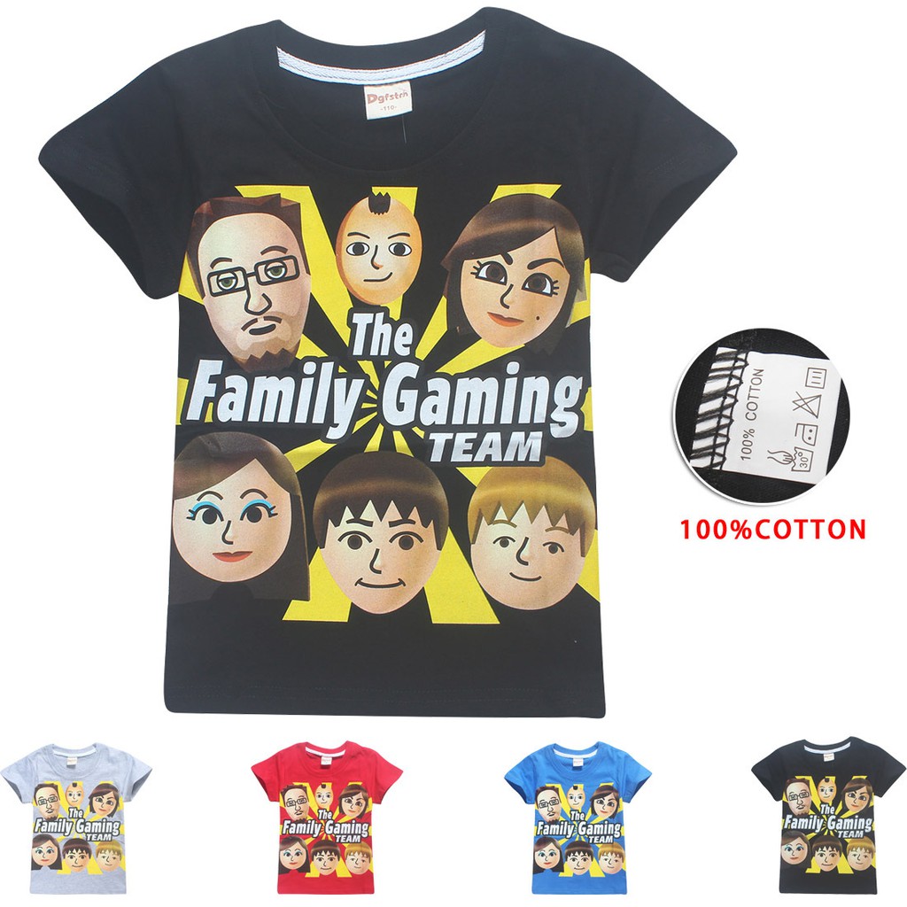 Baby Kids Boys Girls Roblox Fgteev Family Games Summer Short Sleeve T Shirt Tops - pig t shirt boygirl roblox