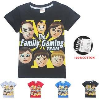 Baby Kids Boys Girls Roblox Fgteev Family Games Summer Short Sleeve T Shirt Tops Shopee Philippines - fgtv roblox baby games