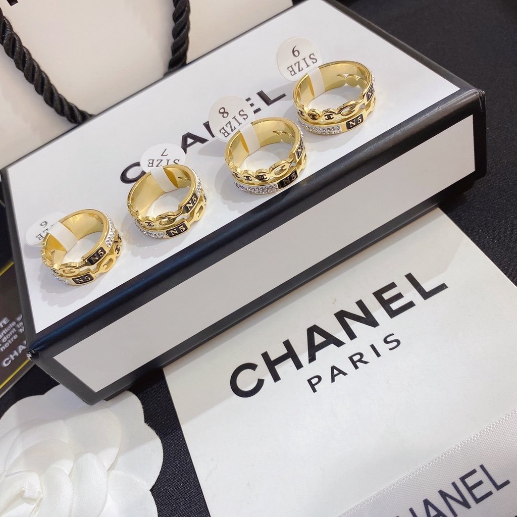 Chanel Ring for Women Cool Simple Korean Style Letter Double cc Finger Rings  Couple Versatile Creative Gold Silver 925 Cincin Jewelry Accessories |  Shopee Philippines