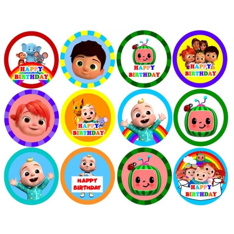 CUPCAKE TOPPERS COCOMELON 12PCS | Shopee Philippines