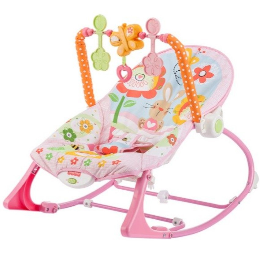 pink baby rocking chair