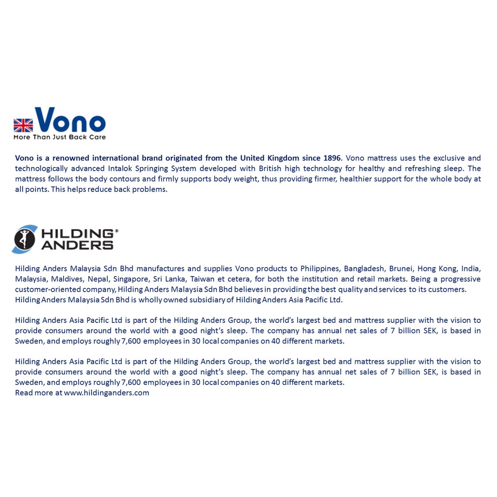 Vono Ergobed 800 Mattress Medium Firm Shopee Philippines