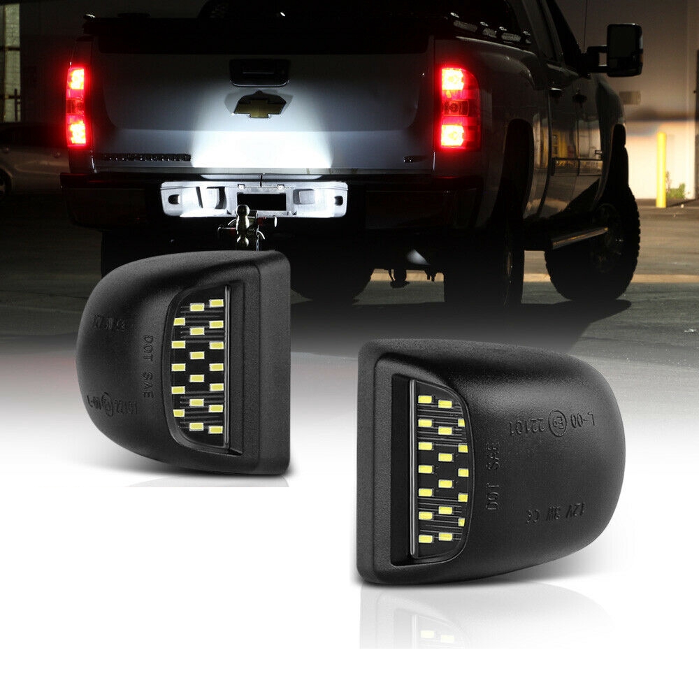 bright license plate lights