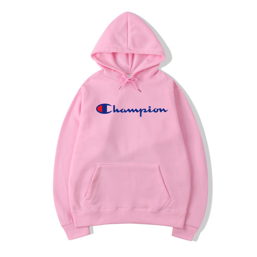 pink champion hoodie