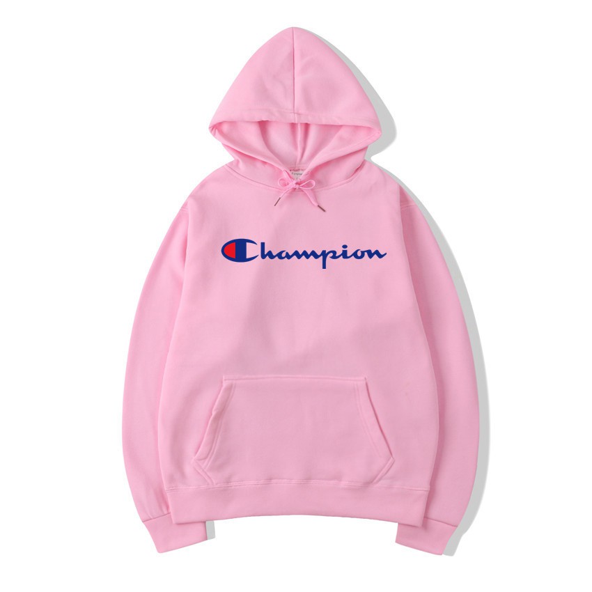 pink champion hoodie women's