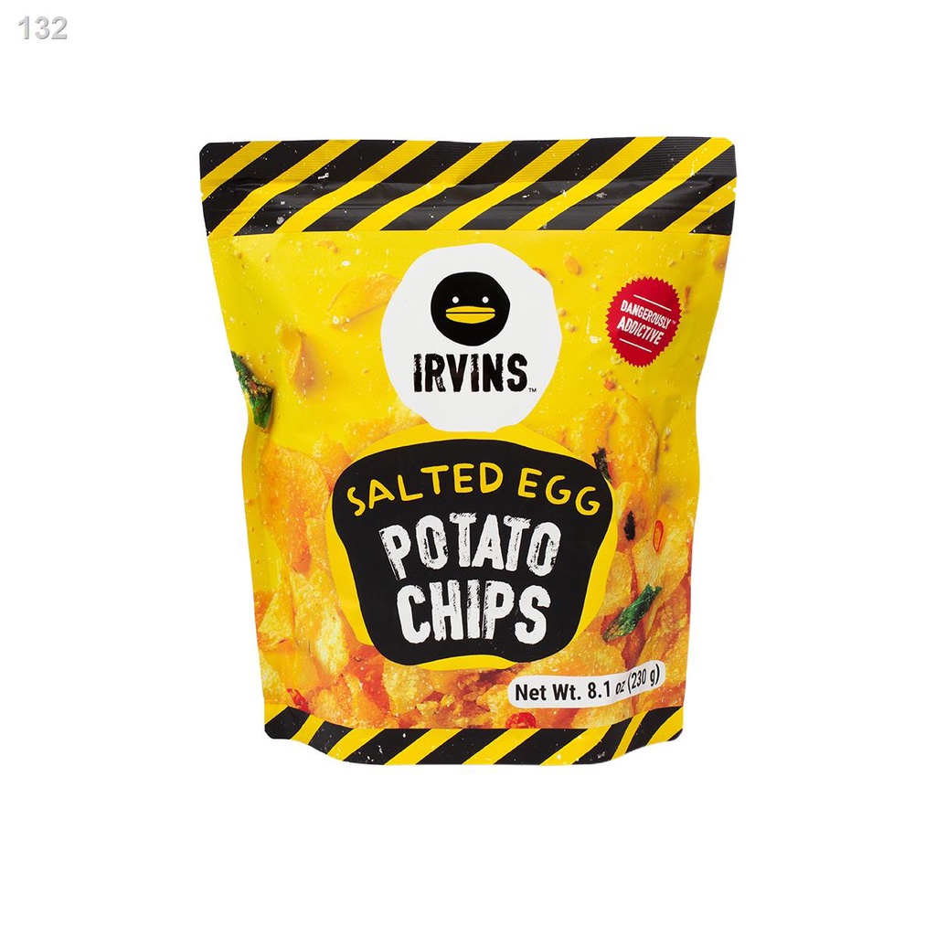 IRVINS Salted Egg Potato Chips 230g (Big) | Shopee Philippines