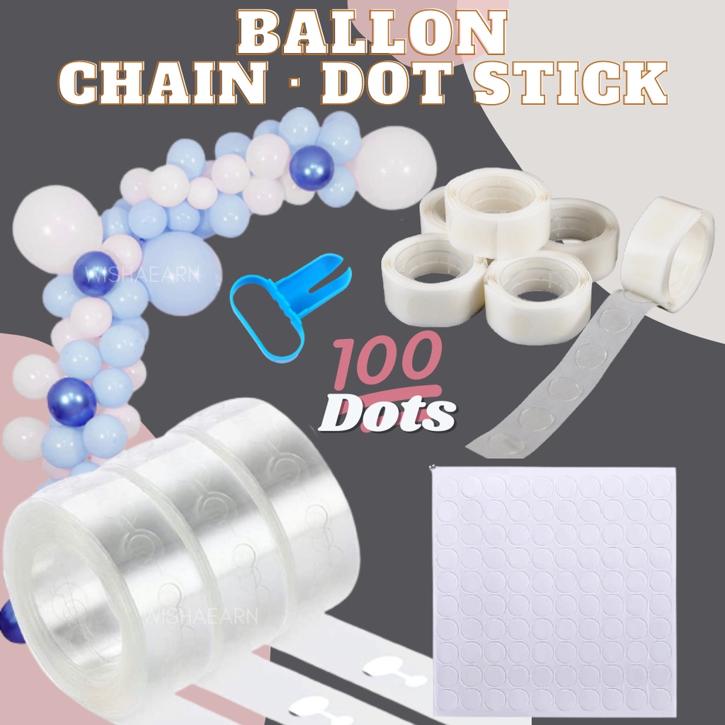 Balloon Chain Garland Ballon Dot Stick Glue Sticker Ballon Kits Party