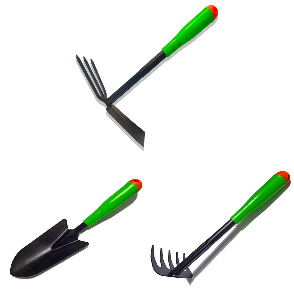 COD DVX Heavy Duty Garden Hand Trowel Rake Hoe Prongs Planting Shovel