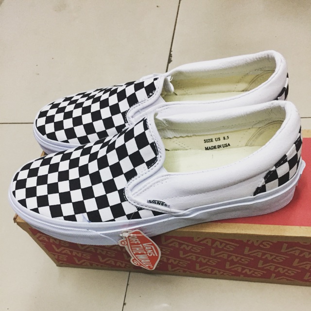 vans slip on checkerboard original