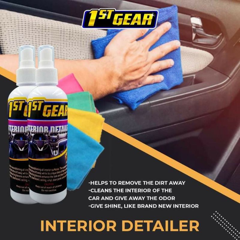 1st Gear Interior Detailer - 250ml - FREE microfiber cloth | Shopee ...