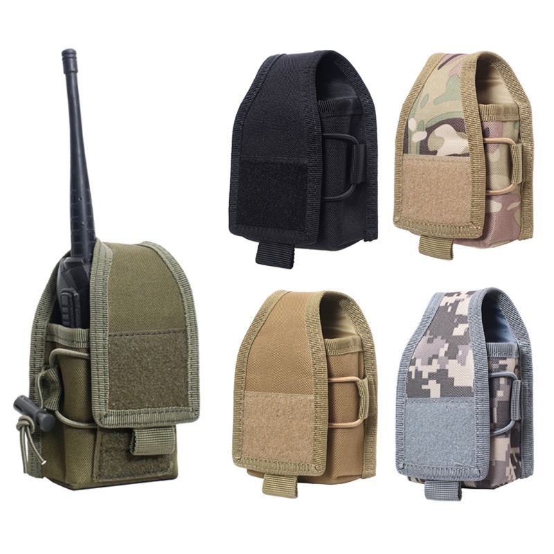 Military Radio Walkie Talkie Holder Bag Molle Pouch Tactical Edc