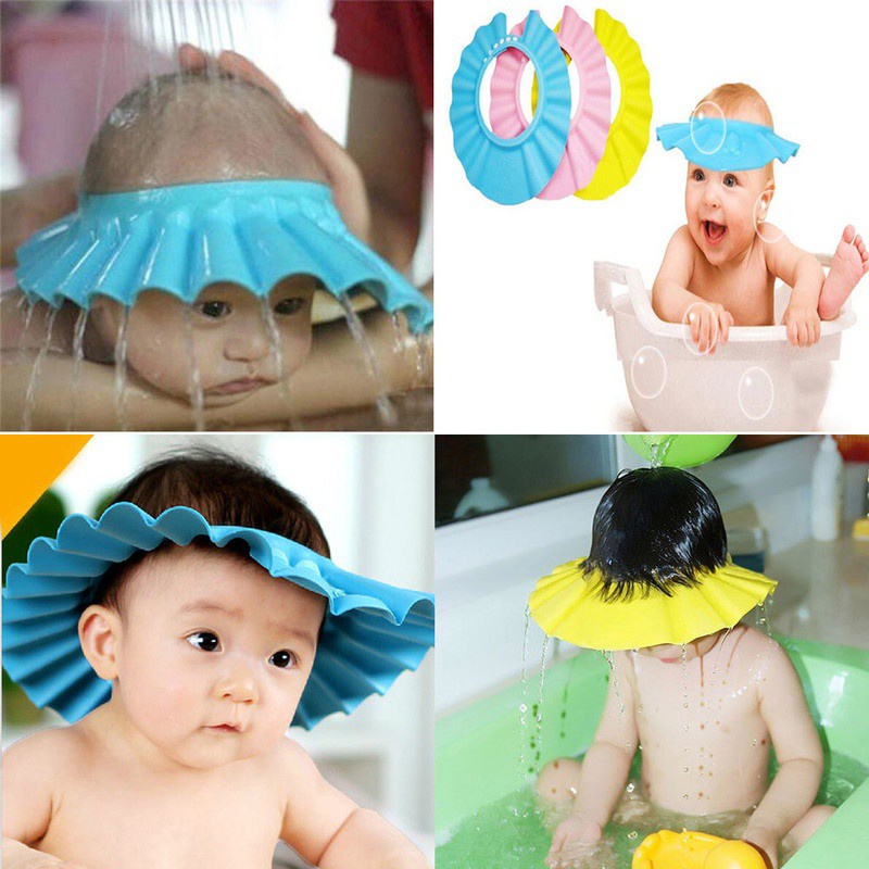 Shampoo Cap Durable Baby Bath Visor Hat Adjustable Shower Protect Eye