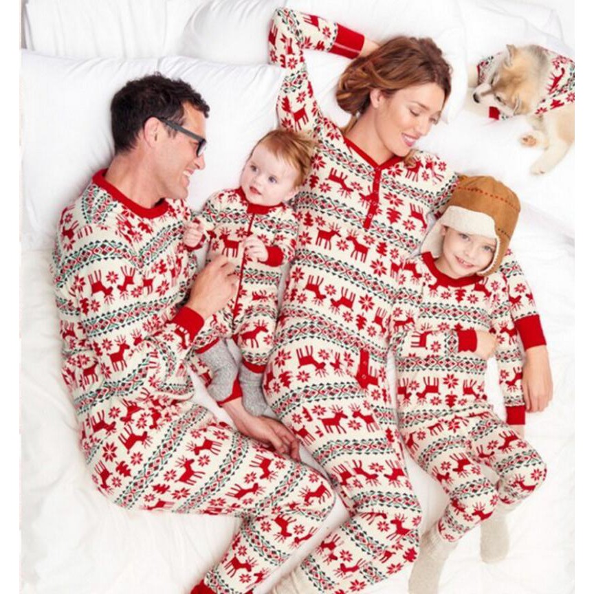 newborn family christmas pajamas