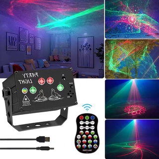 60 Pattern Laser Projector Stage Light LED RGB Party KTV Club DJ Disco Light
