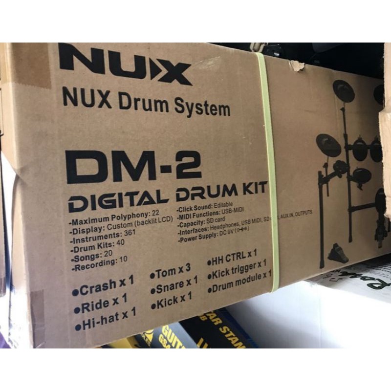 NUX DM-2 8Piece Electronic Drum Kit | Shopee Philippines