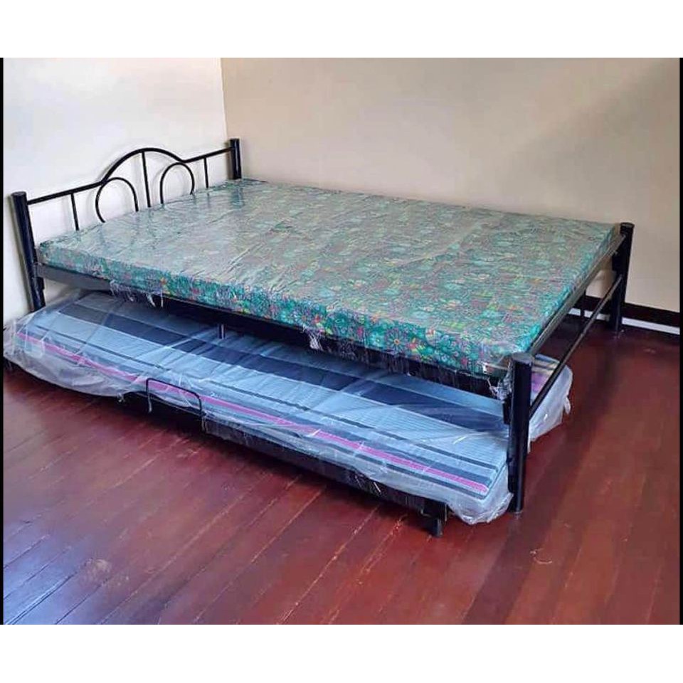 bedframe with pull out bed with 2 ordinary foam 4 inch Shopee Philippines