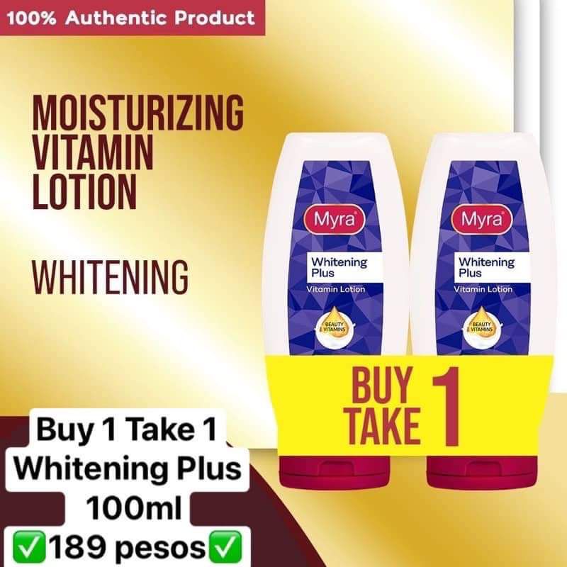 BUY 1 TAKE 1 MYRA WHITENING PLUS LOTION 100ML Shopee Philippines