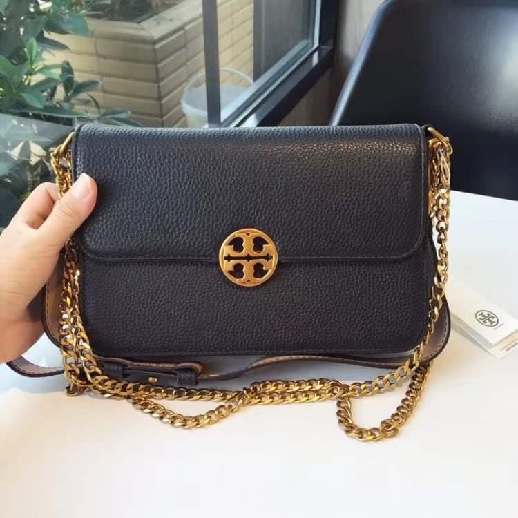 tory burch chelsea leather convertible shoulder bag