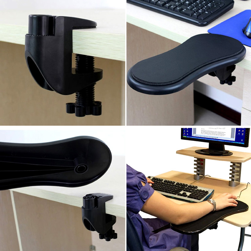 Black Rotating Computer Arm Support,Computer Arm Rest Support for Desk and Chair,Wrist Rest Support for Keyboard Armrest Extender Rotating Mouse Pad Holder for Table Chair Office Black Rotating Computer Arm Support,Computer Arm Rest Support for Desk and Chair,Wrist Rest Support for Keyboard Armrest Extender Rotating Mouse Pad Holder for Table Chair Office