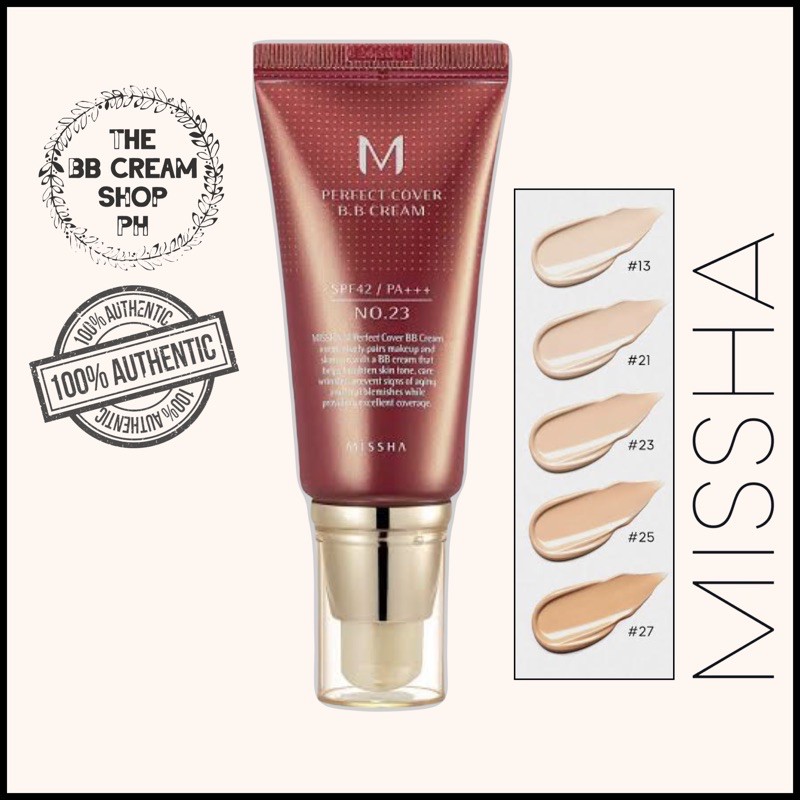 MISSHA M Perfect Cover BB Cream SPF42/PA+++ 50ml [6 Shades] Shopee