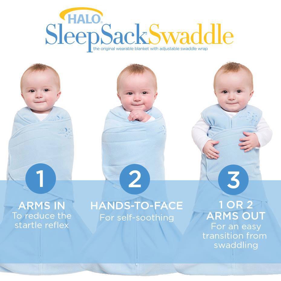 halo sleep sack baby rolling over