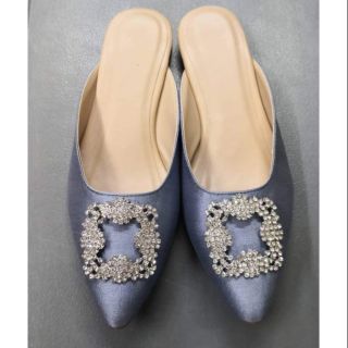 manolo blahnik ballerina mules