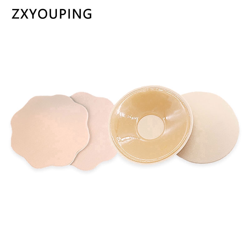 Women Breast Petals Nipple Cover Invisible Adhesive Strapless Backless
