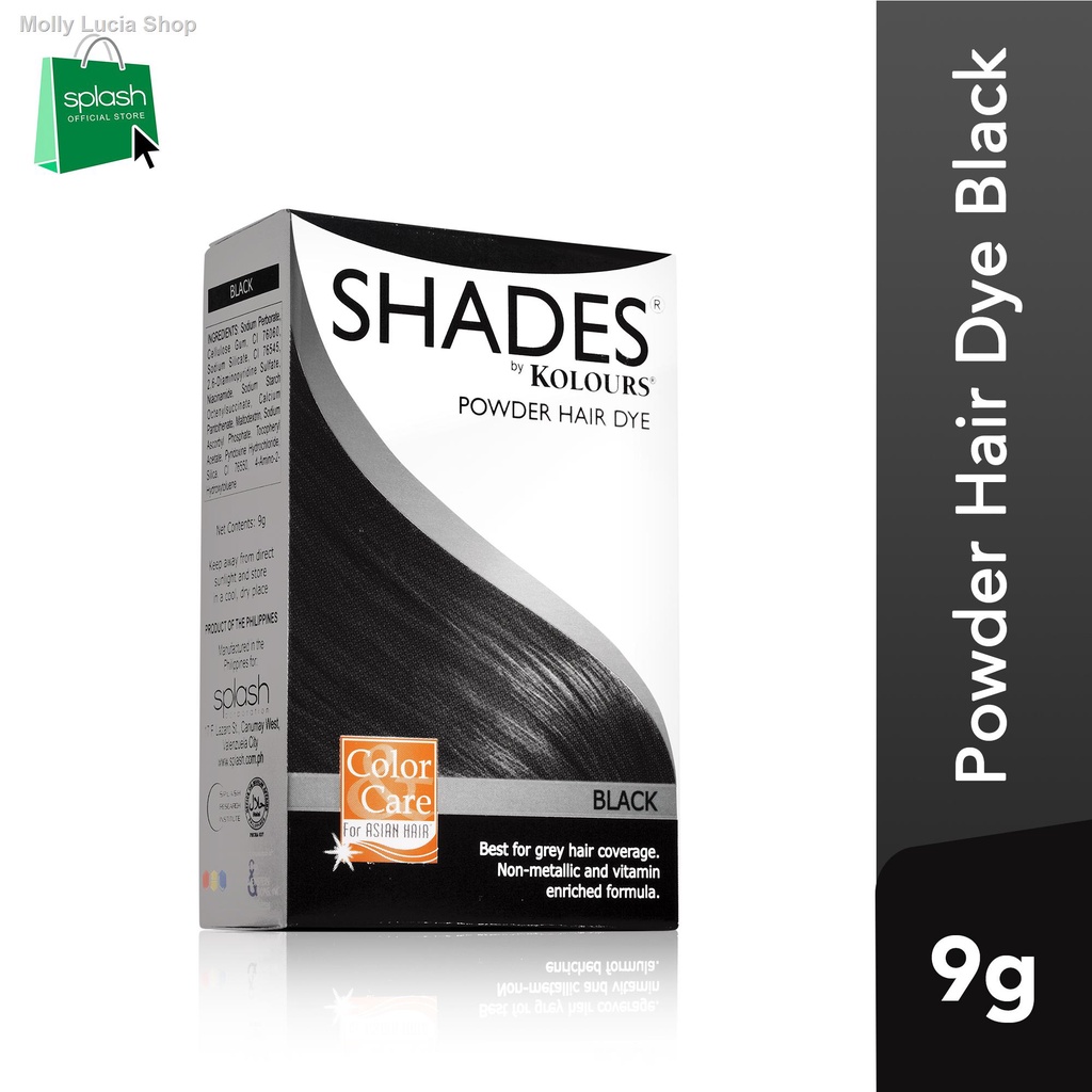 Shades Powder Hair Dye Black 9g(bag men) Shopee Philippines