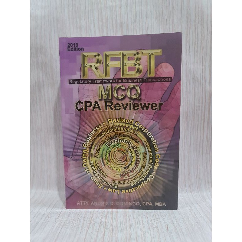 RFBT Regulatory Framework For Business Transactions MCQ CPA Reviewer 