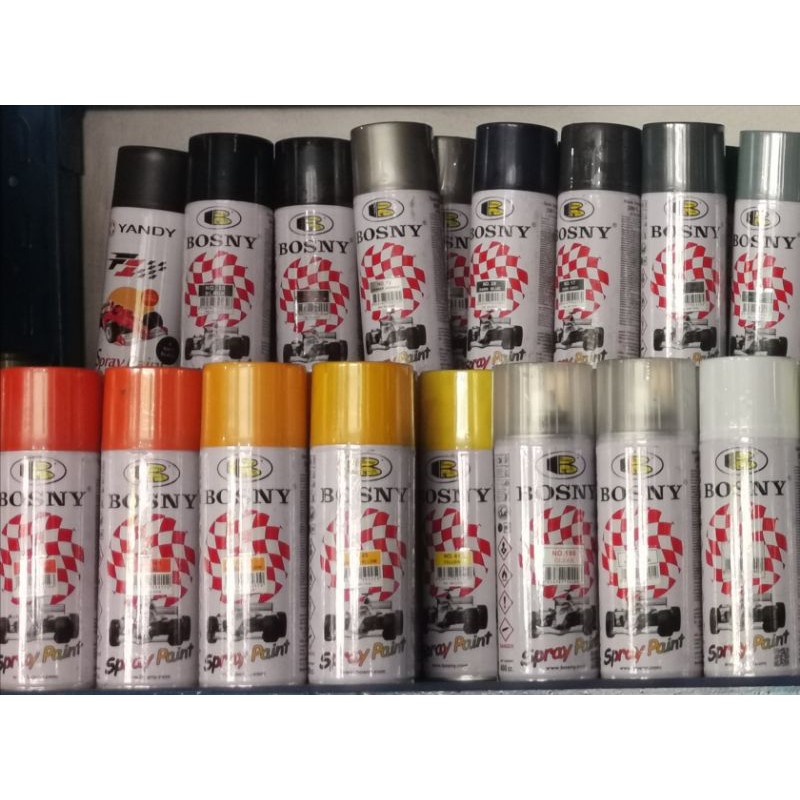 Bosny Spray paint.Shipping GOGO express only!!! yellow,Sliver,Black