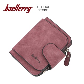 Baellerry 3 Fold Women PU Wallet Photo Holder Moneybag Coin Pocket Wallet Casual Solid Zipper Short #19