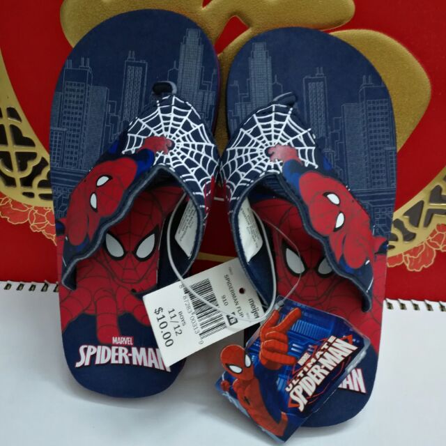 spiderman flip flops