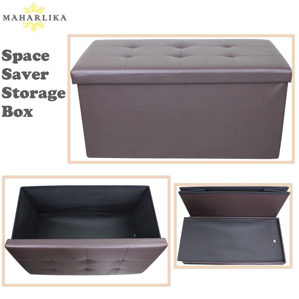 Maharlika Minimalist Space Saver Rectangular Folding Sofa Storage Box