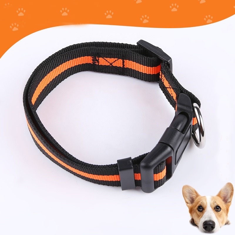 2021 Hot SALE Soft Adjustable Nylon Stripes Heavy Duty Dog Collar Multiple Sizes for ADULT DOGS CATS #6