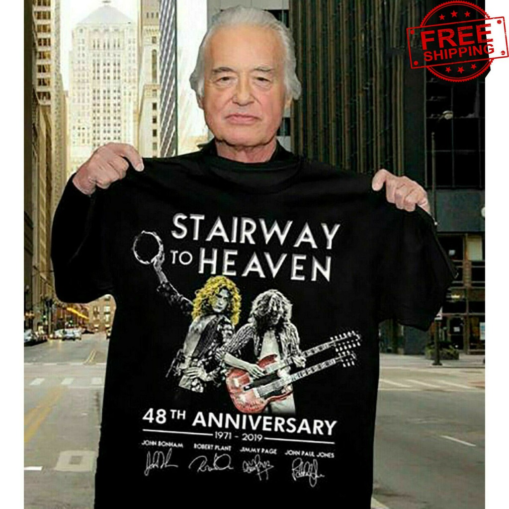 Led Zeppelin Stairway To Heaven 48th Anniversary Men S T Shirts For Fan Sportswear Shopee Philippines
