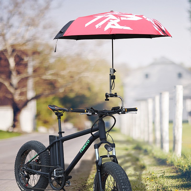 bike with umbrella